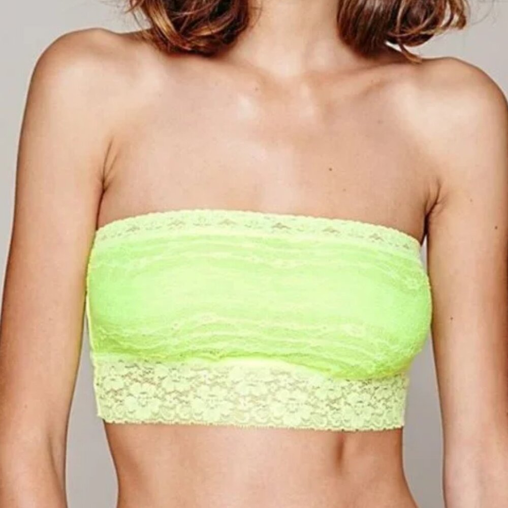 Free People stretch lace trim Bandeau